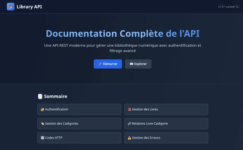 Image montrant le projet Library-API